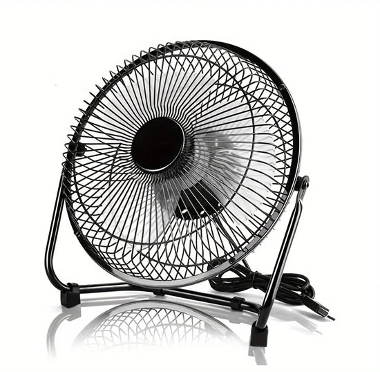 4/6/8" Desktop Portable USB Electric Desktop Fan with 2 Adjustable Speeds 4 Blades for Strong Airflow, And 360° Adjustable Angle