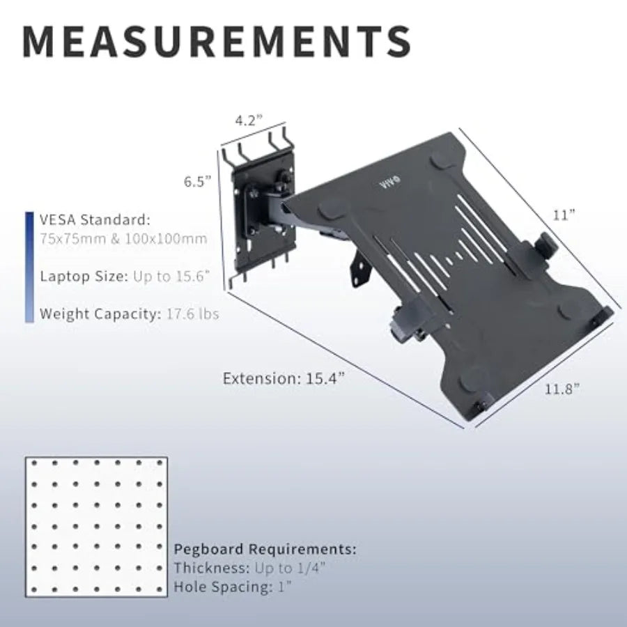 Pegboard Compatible 10 to 15.6 inch Laptop - ElectronAge