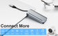 7 in 1 Multi Memory Card Reader USB C USB SD Card Reader for SD TF CF XD MS SD，for PC Plug and Play