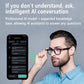 AI Translation Smart Glasses, photochromic lenses, support 160+ languages real-time translation, fashionable audio glasses.