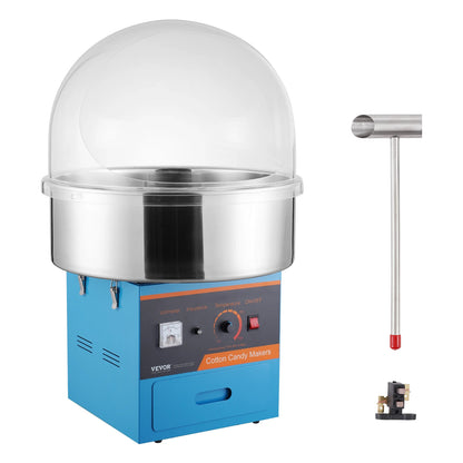 SucceBuy Electric Cotton Candy Machine Candy Floss Maker Commercial Cotton Candy Machine Stainless Steel Bowl and Sugar Scoop - ElectronAge
