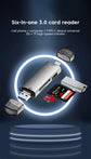 6 in 1 USB 3.0 Card Reader SD TF Card USB Flash Drive OTG Adapter for PC Type C Micro USB For Mobile Phone USB Type C Converter