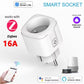 Tuya WiFi/Zigbee Smart Plug EU Socket 16A/20A Power Monitor Timer Remote Voice Control Works with Alexa Google Home Smart Life