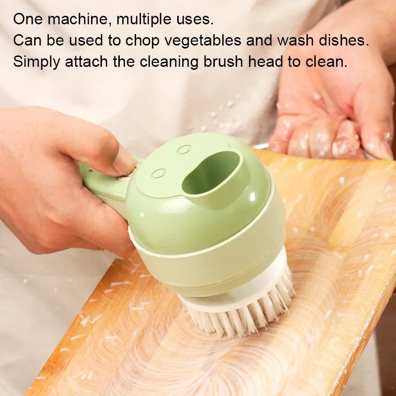 Wireless Electric Vegetable Cutter 4 in 1 - ElectronAge