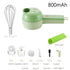 4 in 1 Handheld Electric Vegetable Cutter Wireless Food Processor - ElectronAge