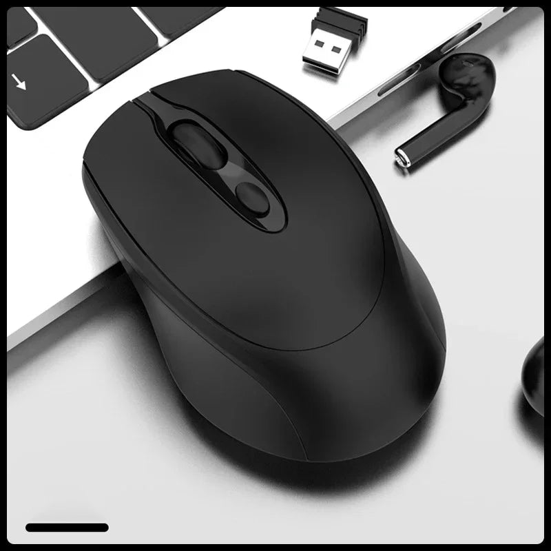 Wireless Computer Mouse Rechargeable 2.4G Bluetooth-Compatible - ElectronAge