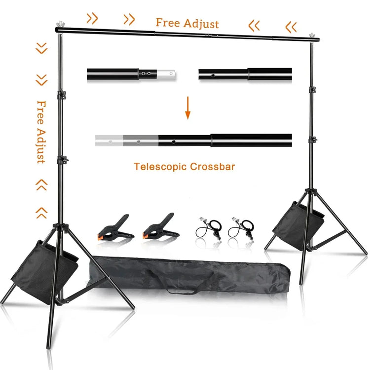 SnapStand Pro 2.6x3M/8.5x10ft Photo Video Studio Backdrop - ElectronAge