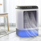 USB Portable Air Conditioner Fan Mini 3 Gears Home Desktop Cooling Fan LED Night Lamp Air Cooler for Room Office Camping 선풍기 - ElectronAge
