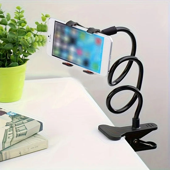 Cell Phone Holder Universal Bedside Phone Stand Lazy Bracket Flexible Long Arms Clip Mount for Smartphone in Bedroom Office Desk