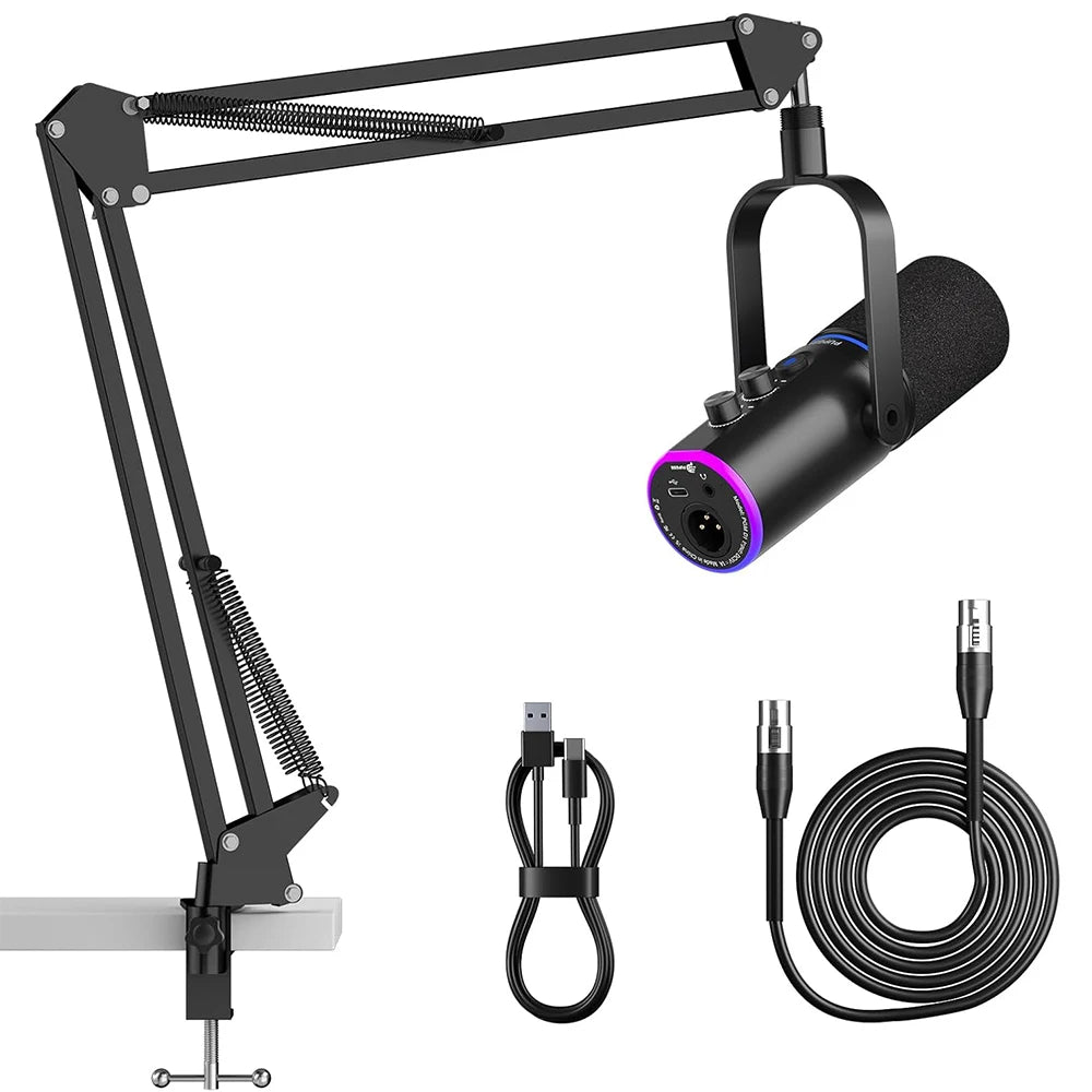 ORTIZAN Podcast Dynamic Microphone, XLR/USB Recording PC - ElectronAge