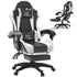 Ergonomic Gaming Chair, Leather Office Chairs with Foot Rest - ElectronAge
