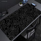 Admisitr XXL Desk Mat Black And White Strata Liquid Mousepad - ElectronAge