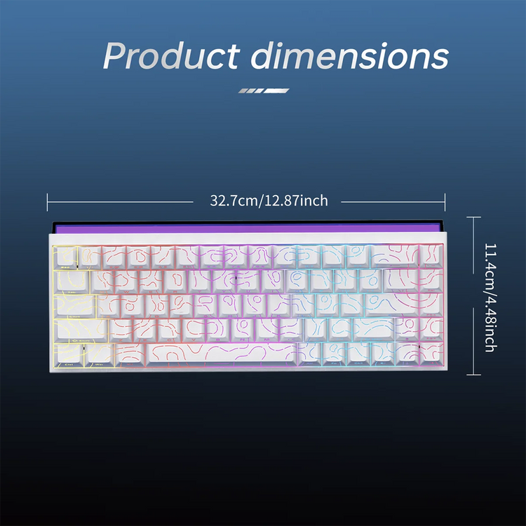 Ajazz NK68 Mechanical Gaming Keyboard - ElectronAge