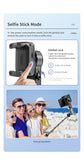 Selfie Stick Tripod Desktop Gimbal Stabilizer Face Tracking Fill Light 360 Rotation for Live Video Shooting Aluminum Alloy Q18