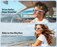 Smart AI translation audio glasses, real-time app translation in over 160 languages, light-sensitive color-changing lenses