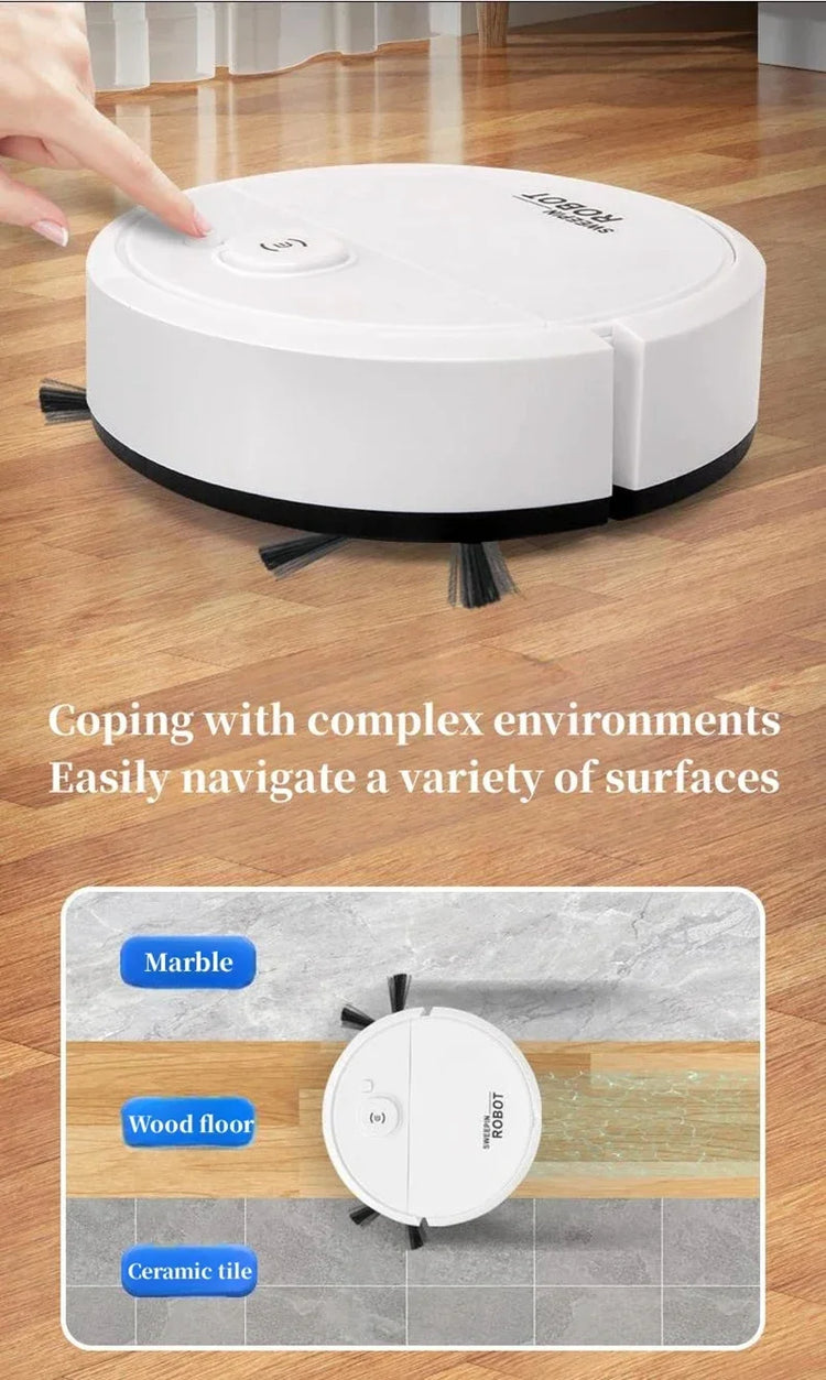 XMSJ 2026 3-in-1 Strong Suction Smart Sweeping Robot - ElectronAge