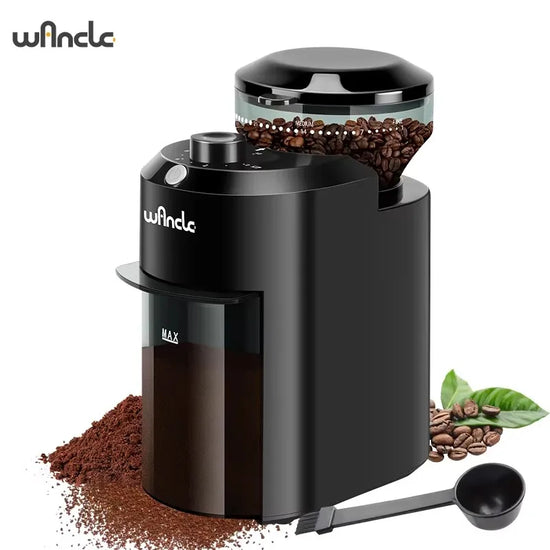 Wancle Electric Burr Coffee Grinder Adjustable Burr Mill Conical Coffee Bean Grinding with 28 Precise Grind Setting 220V/120V - ElectronAge