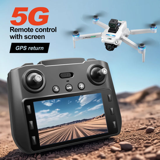 S159 Drone with 4K Camera for Adults, Foldable FPV RC Quadcopter with Optical Flow Positioning, Obstacle Avoidance WiFi Transmis