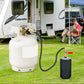 Propane Tank Refill Adapter Propane Bottle Connector With Glow In The Dark Gauge Brass Connector With Hose For Outdoor Stove BBQ