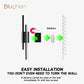 Rechargeable Wall Sconces Lights Wireless Wall Lamp Battery Powered 4400mAh LED Wall Light for Home Corridor Decoration 50cm