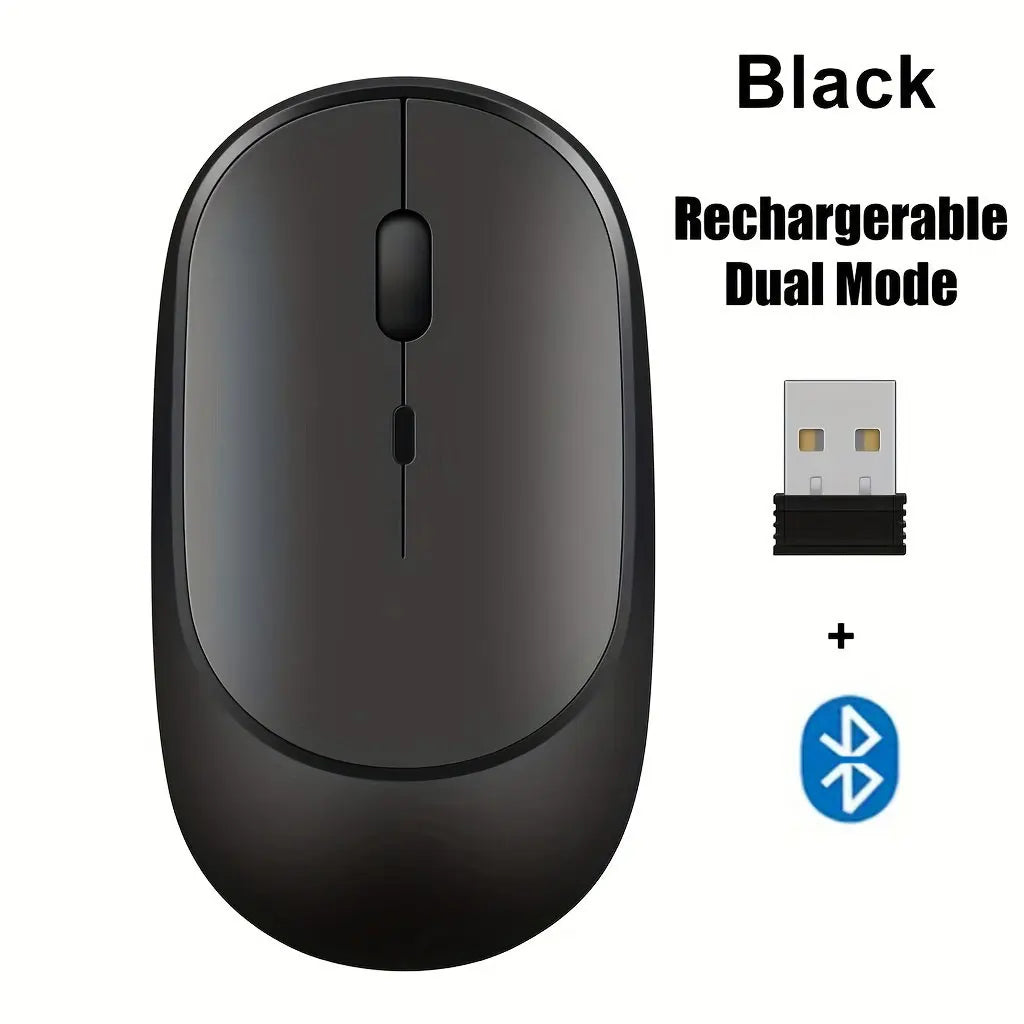 Wireless Mouse Rechargeable Mouse Gamer Dual Modes - ElectronAge