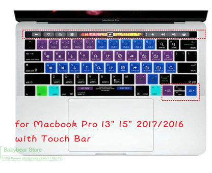 Serato DJ Shortcut Keyboard Cover for MacBook Pro 14 16  2021 2022 2023 & Mac Air 13.6 15.3 Model A2485 A2780 A2681 A2941 M2 M1