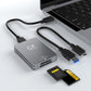 2 in 1 CFexpress Type A SD Card Reader Cardreader Adapter USB 3.2 10Gbps Memory Card Reader with USB C To USB C/A Cable for SLR