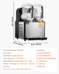 SucceBuy 3-36L Commercial Slushy Machine 1-3 Tanks Stainless Steel Margarita Smoothie Frozen Drink Maker for Party Restaurants - ElectronAge