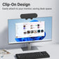 USB Monitor Speaker Bar with Clip-On, HD Stereo Loud Sound for Desktop PC and Laptop, Easily Clamps to Monitor