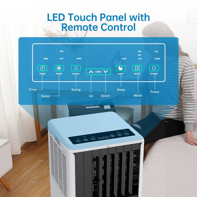 Acekool 8000 BTU Portable AC Unit with Remote - ElectronAge