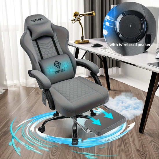 Gaming Chair with bluetooth Speakers - ElectronAge