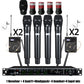 Leicozic 4 Channel Wireless Microphone Professional Radio System - ElectronAge