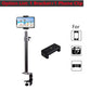 Roreta Desk Mount Stand DSLR Camera C Clamp Light Photographic Light Boom Stand With Ball Head for Phone Video Ring Light Zoom