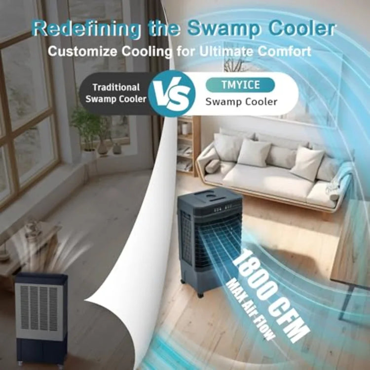 1800 CFM Swamp Cooler Portable Air Conditioner - ElectronAge