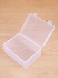 1PC Transparent PP Dual Fastened Transparent Display Box Jewelry Jewelry Container Jewelry Box Art DIY Parts Tool Storage Box