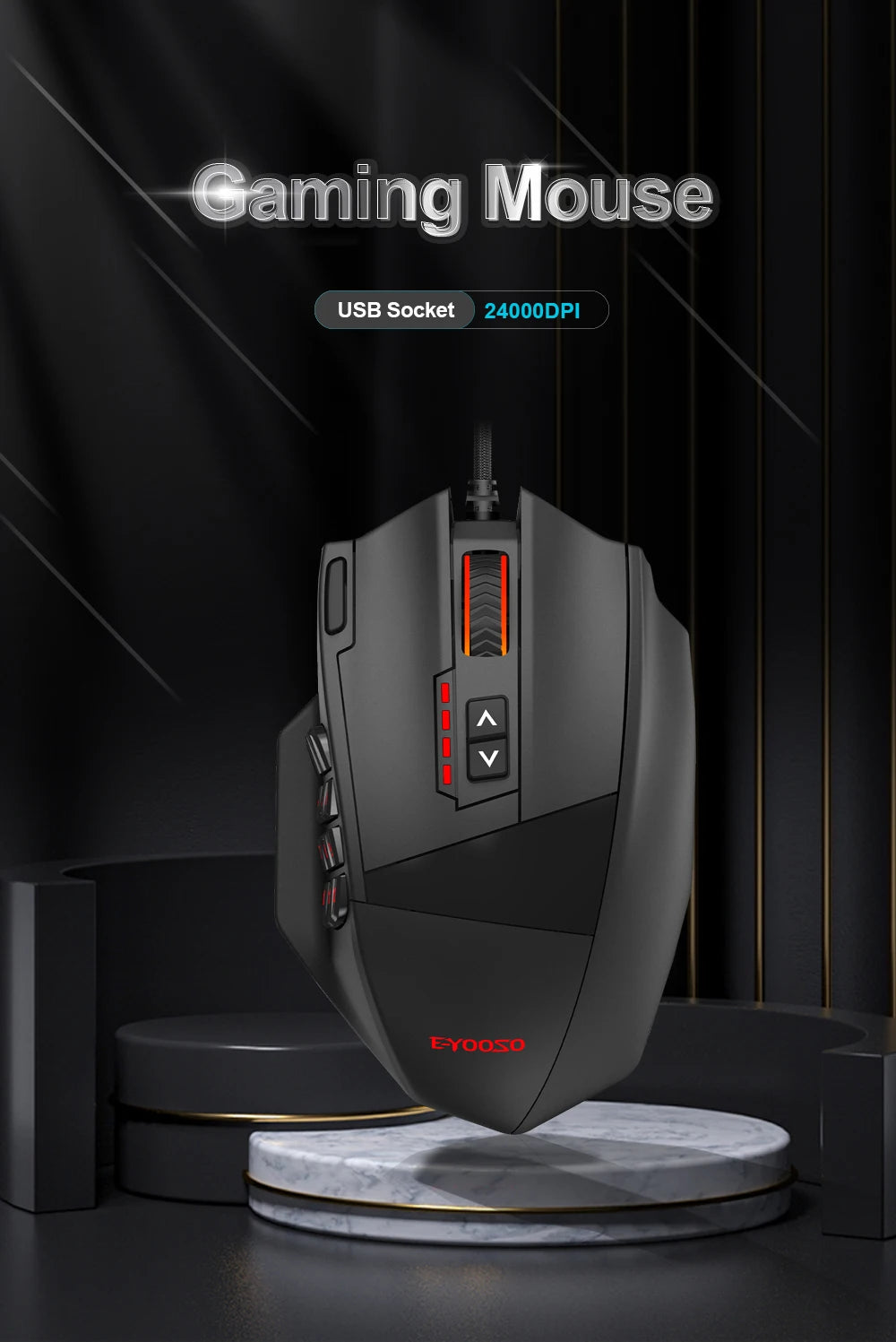 E-YOOSO X-39 USB Wired RGB Gaming Mouse - ElectronAge