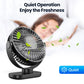 TOPK Mini Portable fan Standing fans for Room Camping,Rechargeable Electric USB Personal Fan Desk Table Stand Fan Table for Home