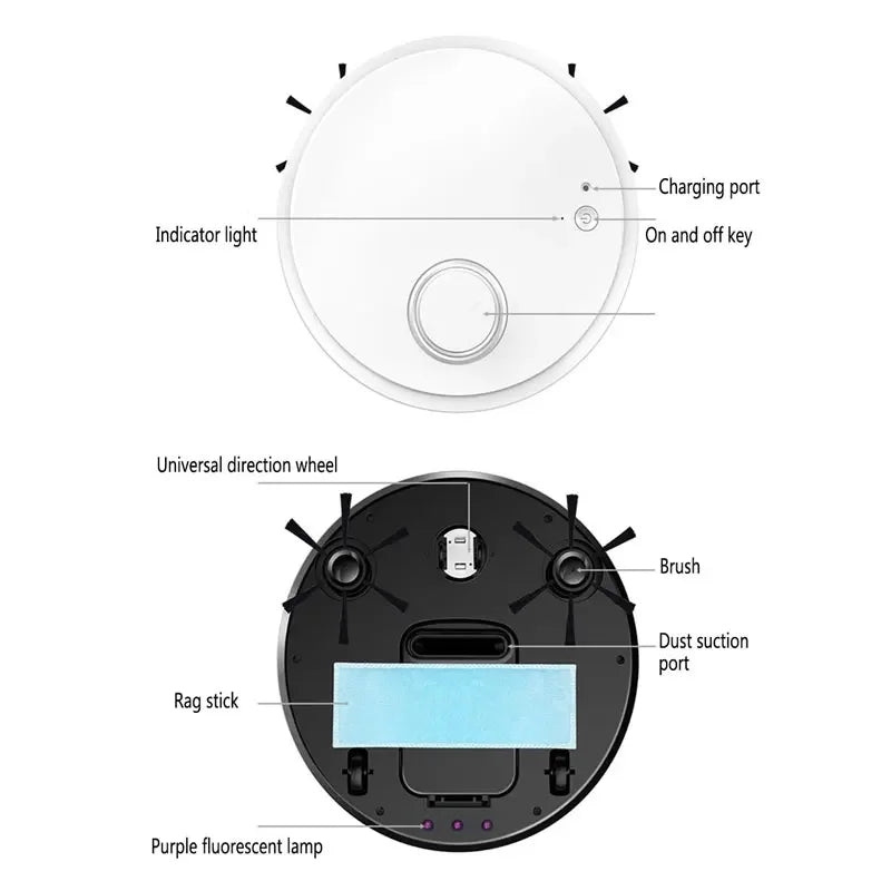 Automatic Robot Vacuum Cleaner 3in1 - ElectronAge