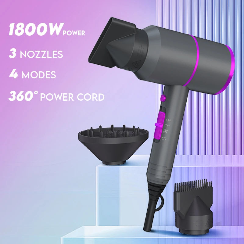 VoluVibe Ionic Breeze Pro Professional Ionic Hair Dryer - ElectronAge
