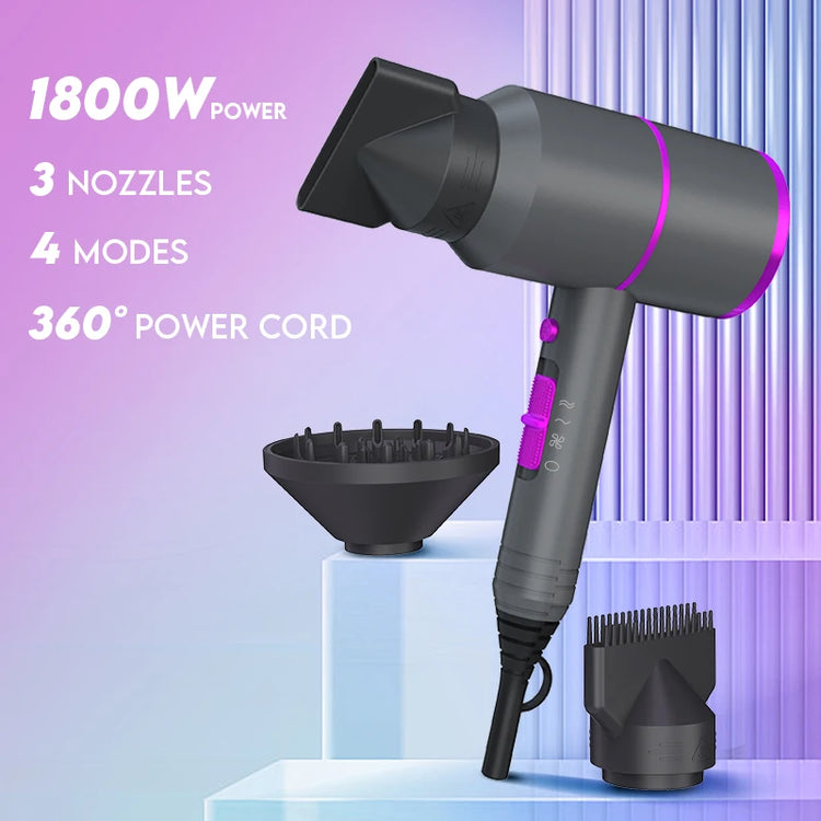 VoluVibe Ionic Breeze Pro Professional Ionic Hair Dryer - ElectronAge
