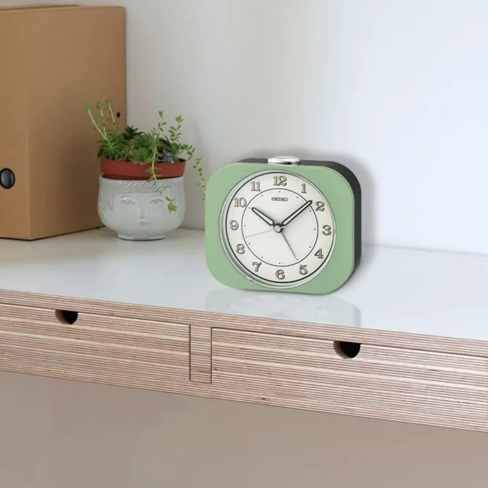 Metallic Green Bedroom Alarm Clock - ElectronAge