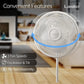 16-Inch Oscillating Stand Fan with Adjustable Height, 3 Speeds for Quiet Cooling in Any Room