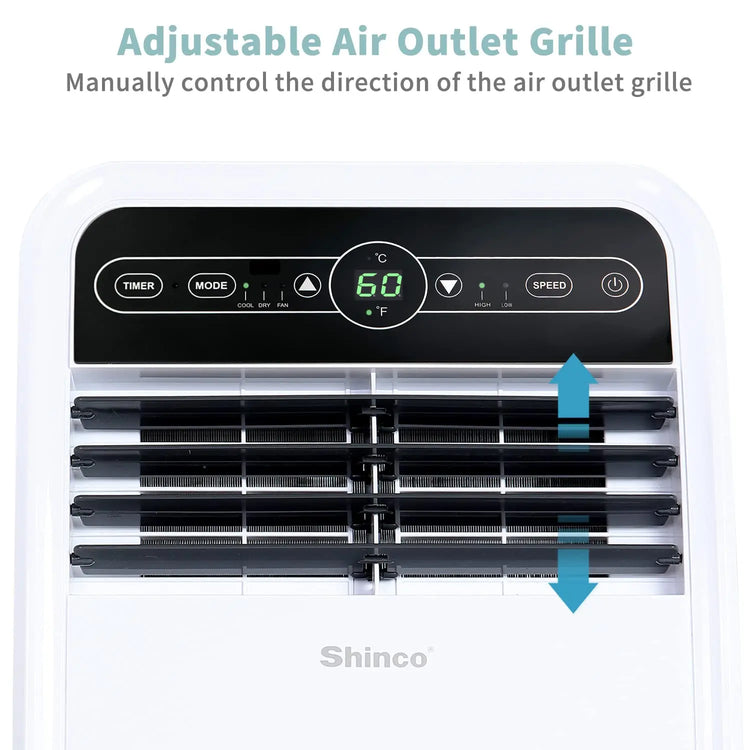 Shinco 8,000 BTU Portable Air Conditioner - ElectronAge