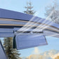 Solar Powered Car Radiator Cooling Fan With 3 Air Outlets Car Window Air Vent Fan USB Powered Auto Ventilation Fan For All Cars