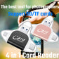 4 in 1 Card Reader for SD Card ,TF card Plug and Play for iPhone and Samsung XiaoMi Phones TF Camera SD Card Reader
