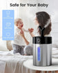 4L Cool Mist Humidifier, Dishwasher Safe & Easy Clean, for Bedroom Baby Nursery Living Room Office Plant, Black