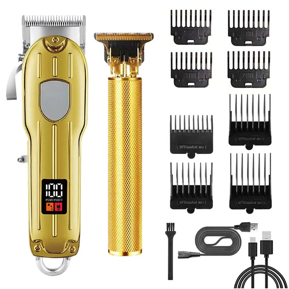 SHUYU Professional Hair Clipper and Trimmer Set - ElectronAge
