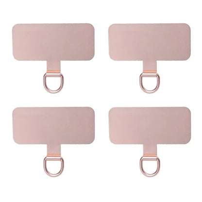 4/1PCS Ultra Thin Stainless Steel Phone Tether Tab Universal Cellphones Lanyard Patch Gasket Hang Rope Straps Metal Card Clip