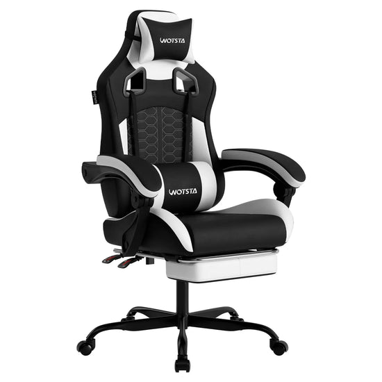 WOTSTA Metal Gaming Chair with Footrest - ElectronAge