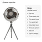Tripod Stand Desk Air Cooling Blower Rotation Camping Ceiling Fan With Night Light Outdoor USB Chargeable Conditioning Cooler